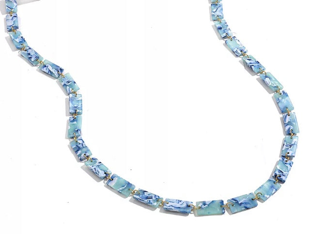 X-YCMKA21003 - Solid acetate block eyeglass chain.