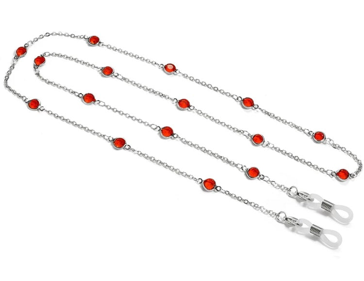 X-YCMKG210064 Stainless steel with jewel crystal chain