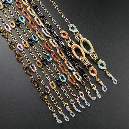 X-Variety of Oval acrylic and metal chains
