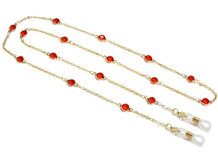 X-YCMKG210064 Stainless steel with jewel crystal chain