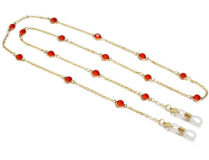 X-YCMKG210064 Stainless steel with jewel crystal chain