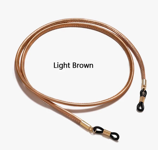 X-leather round eyeglass holder in 8 colors