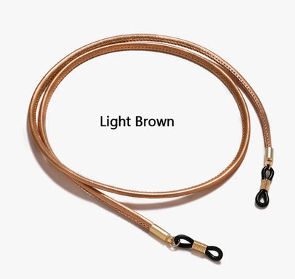 X-leather round eyeglass holder in 8 colors