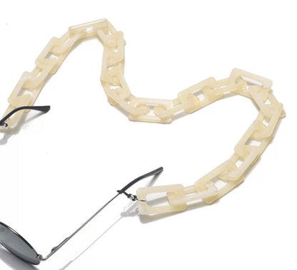 X-YMK21000 Flat rectangular link eyeglass chain. New release.