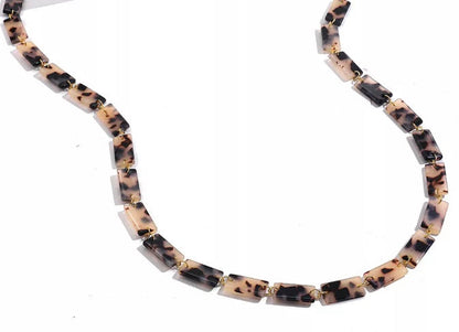 X-YCMKA21003 - Solid acetate block eyeglass chain.