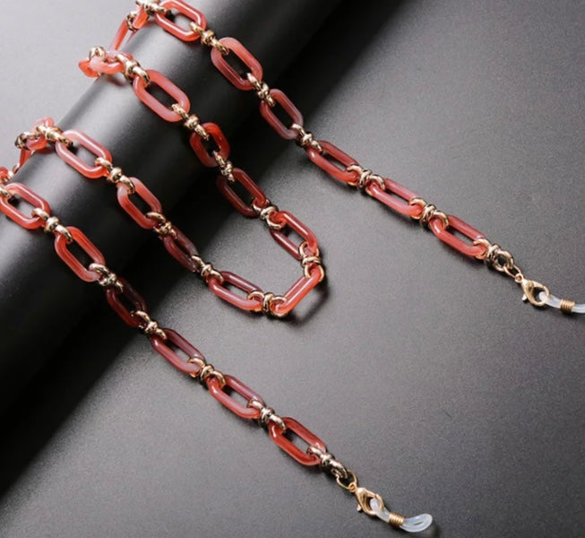 X-Variety of Oval acrylic and metal chains