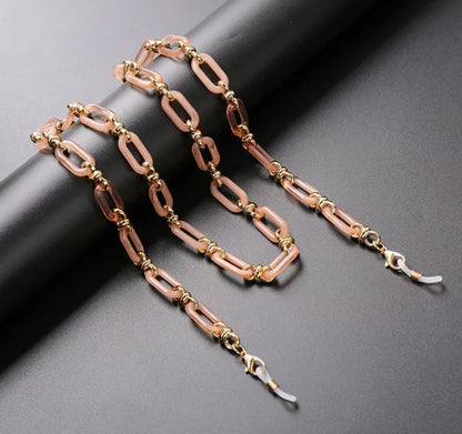 X-Variety of Oval acrylic and metal chains