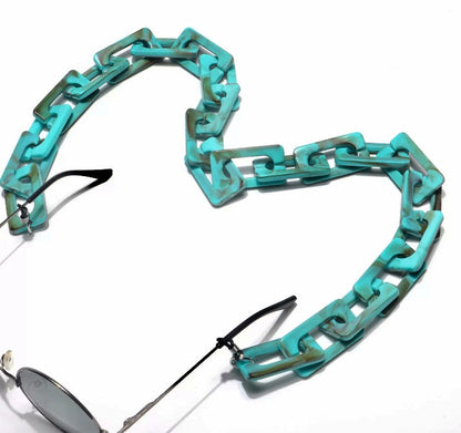 X-YMK21000 Flat rectangular link eyeglass chain. New release.