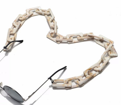 X-YMK21000 Flat rectangular link eyeglass chain. New release.