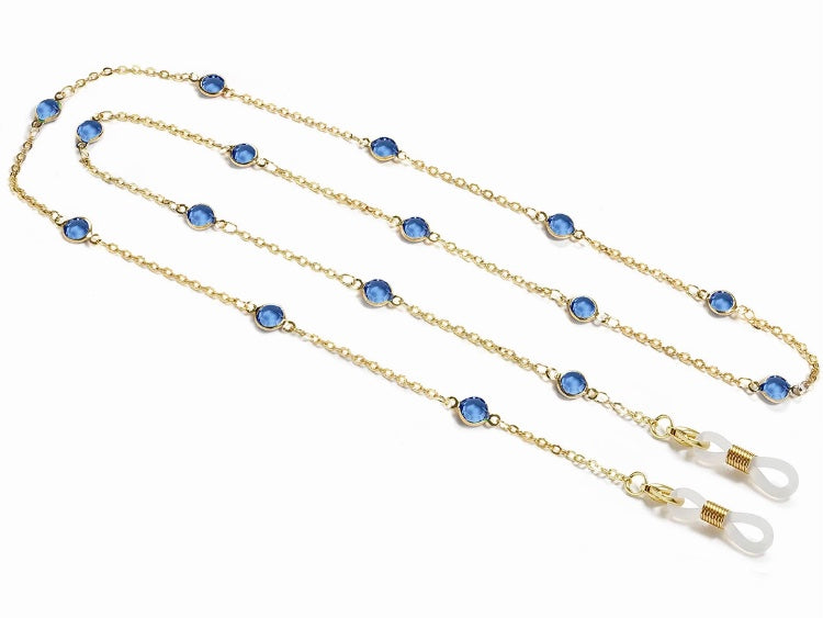 X-YCMKG210064 Stainless steel with jewel crystal chain