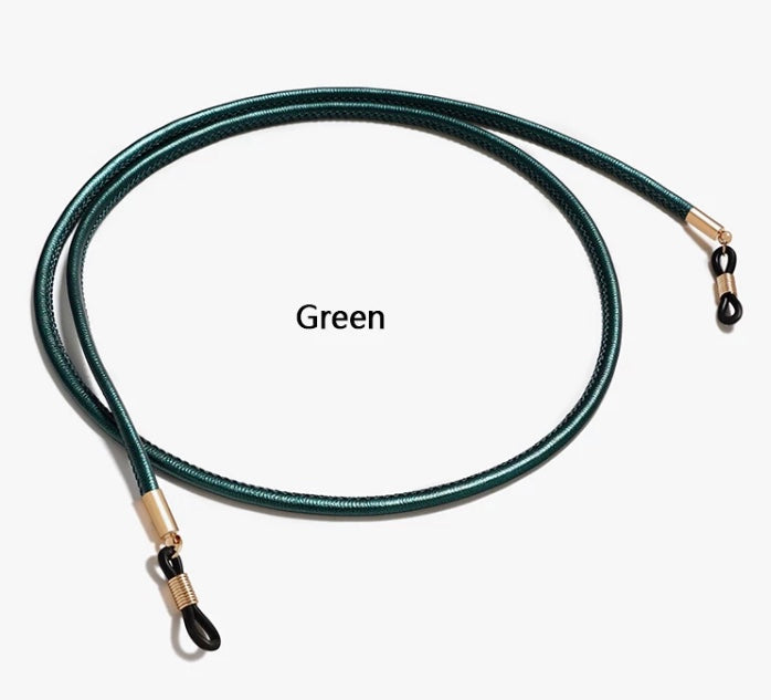 X-leather round eyeglass holder in 8 colors