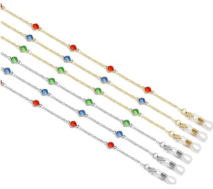 X-YCMKG210064 Stainless steel with jewel crystal chain