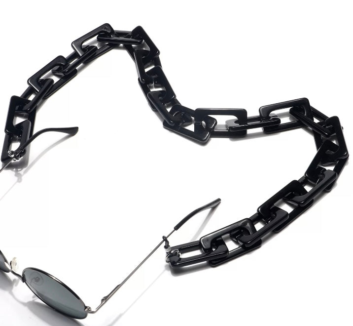 X-YMK21000 Flat rectangular link eyeglass chain. New release.