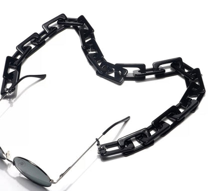 X-YMK21000 Flat rectangular link eyeglass chain. New release.