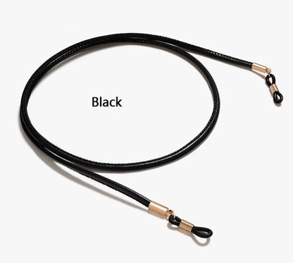 X-leather round eyeglass holder in 8 colors