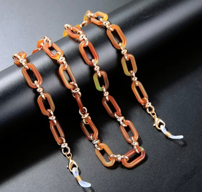 X-Variety of Oval acrylic and metal chains