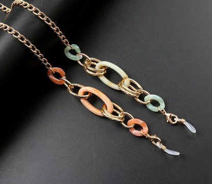 X-Variety of Oval acrylic and metal chains