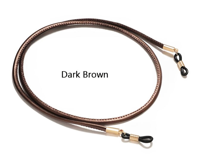 X-leather round eyeglass holder in 8 colors