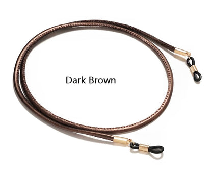 X-leather round eyeglass holder in 8 colors