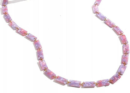 X-YCMKA21003 - Solid acetate block eyeglass chain.