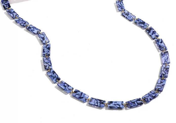X-YCMKA21003 - Solid acetate block eyeglass chain.