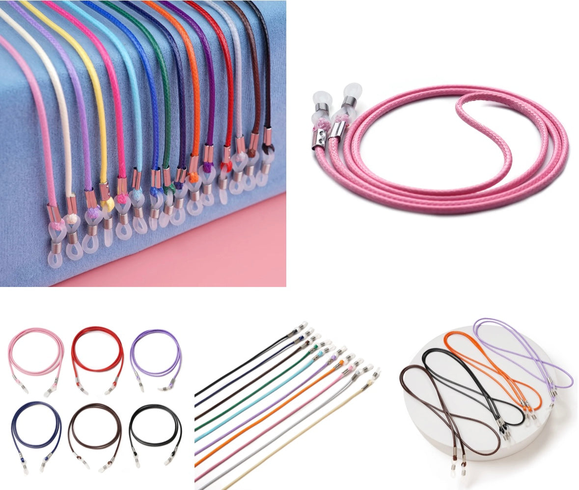 X-leather round eyeglass holder in 8 colors